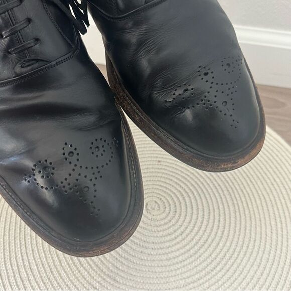 DOLCE & GABBANA‎ Mens Lace Up Black Leather Loafer Dress Shoes Size 10 Old Money main image 8